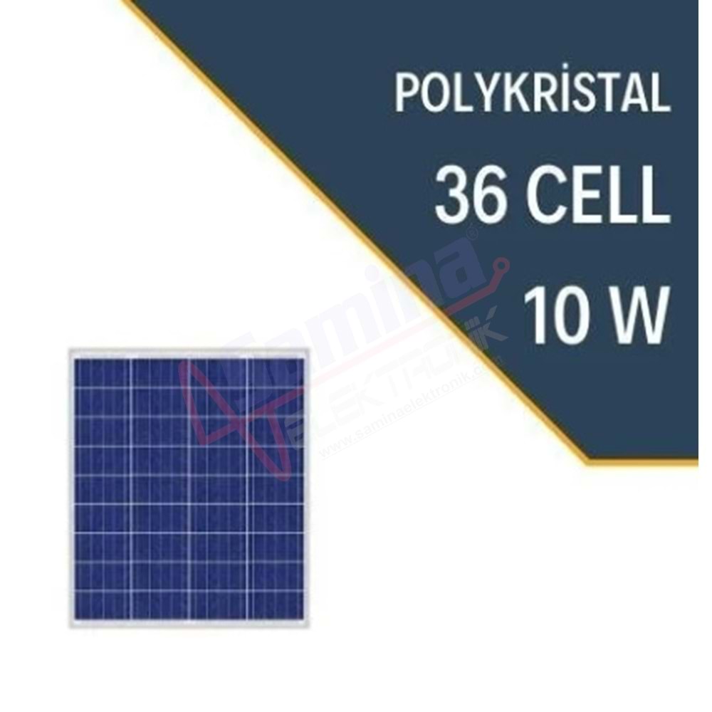 Lexron 10W Polykristal Güneş Paneli