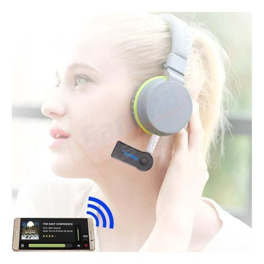 BLUETOOTH AUX MÜZİK ALICISI ARAÇ KİTİ - Universal Bluetooth 3.0 to AUX Çevirici