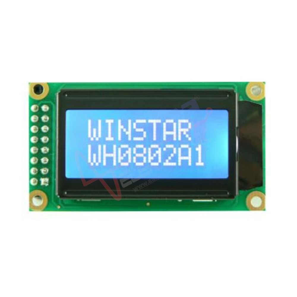LCD - WINSTAR WH0802A-TMI-ET LCD CHARACTER 8X2 STN NEGATIVE BLUE 5V