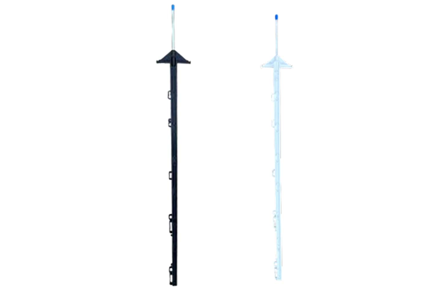 Samina CIZ-20-KZK-CAS-105 cm Siyah Çift Ayaklı İzalatörlü Plastik Çit Direği