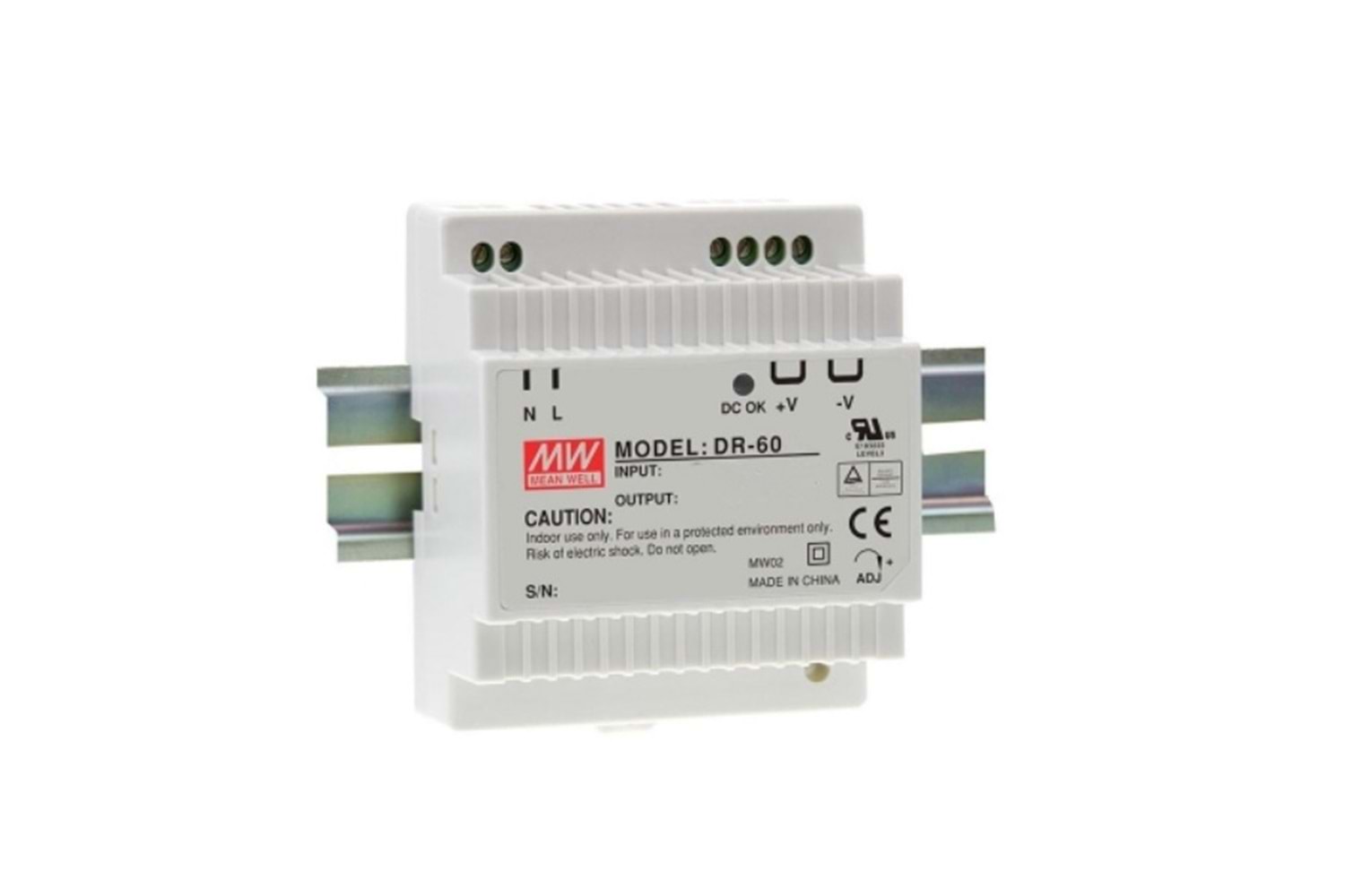 Meanwell DR-60-5 5V 6.5A Ray Montaj Güç Kaynağı