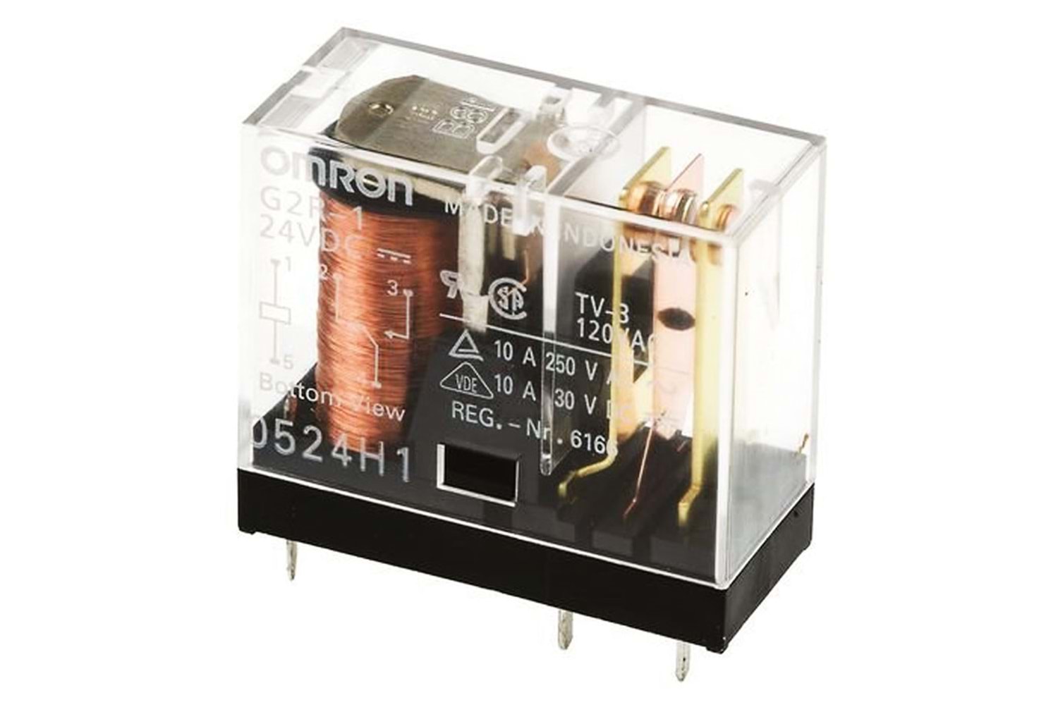 Röle - OMRON G2R-2 220VAC 5A Çift Kontak Röle (8 Pin)