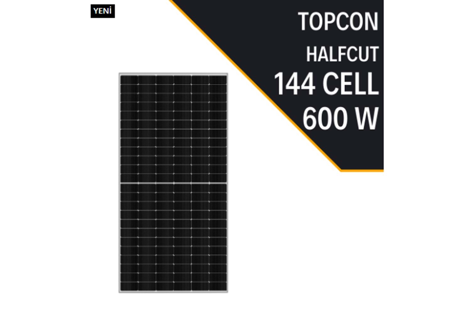 LEXRON TOPCON 600W HALF CUT GÜNEŞ PANELİ