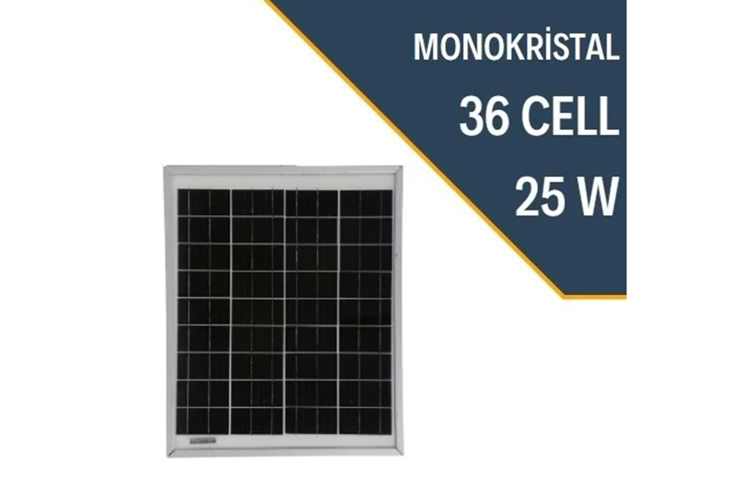 Lexron 25W Monokristal Güneş Paneli