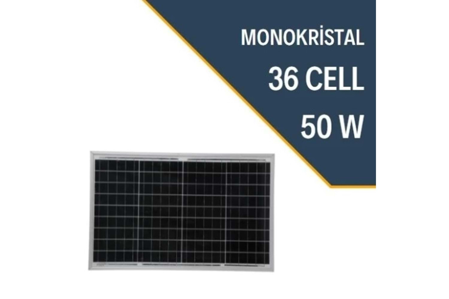 Lexron 50W Monokristal Güneş Paneli