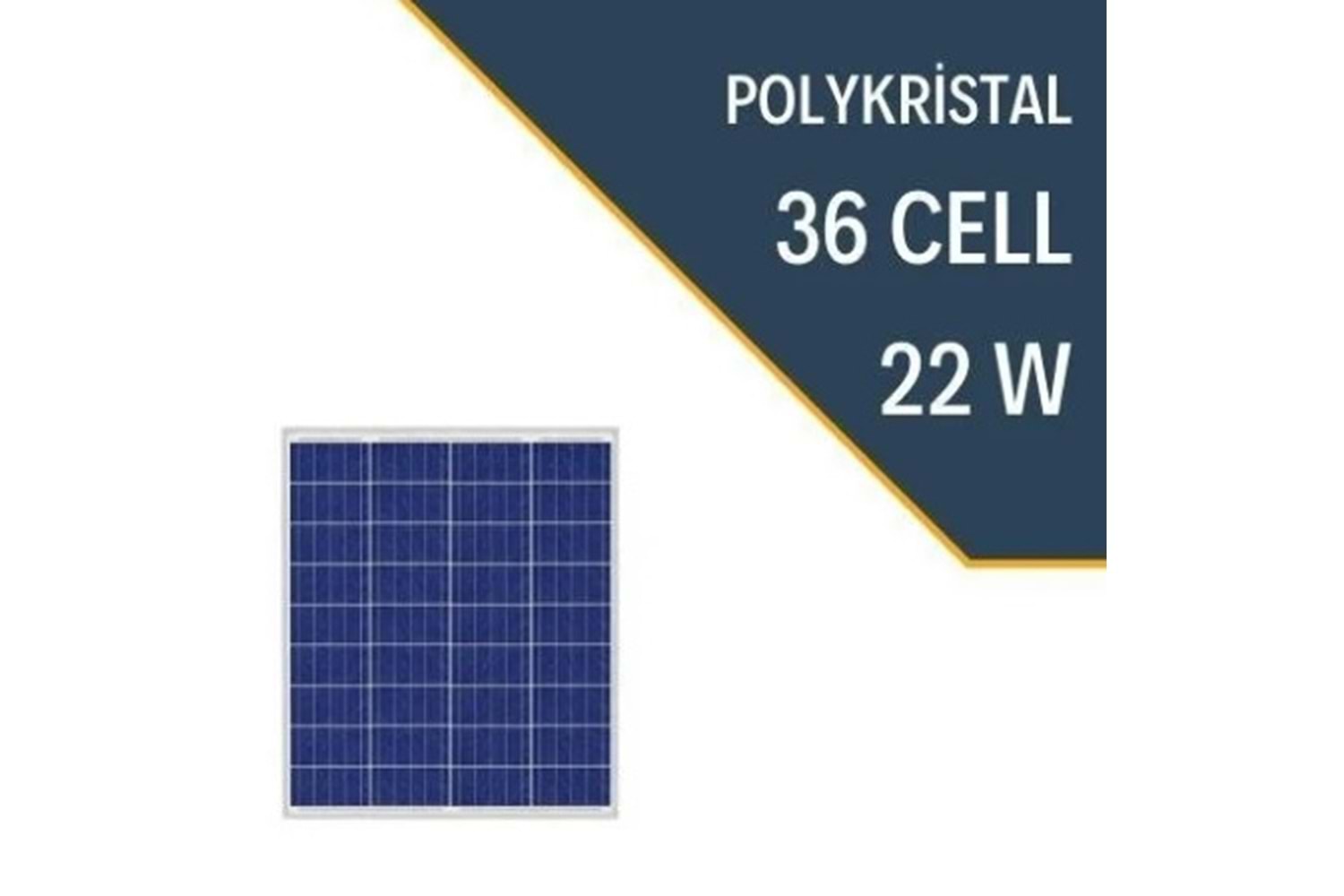 Lexron 22W Polykristal Güneş Paneli