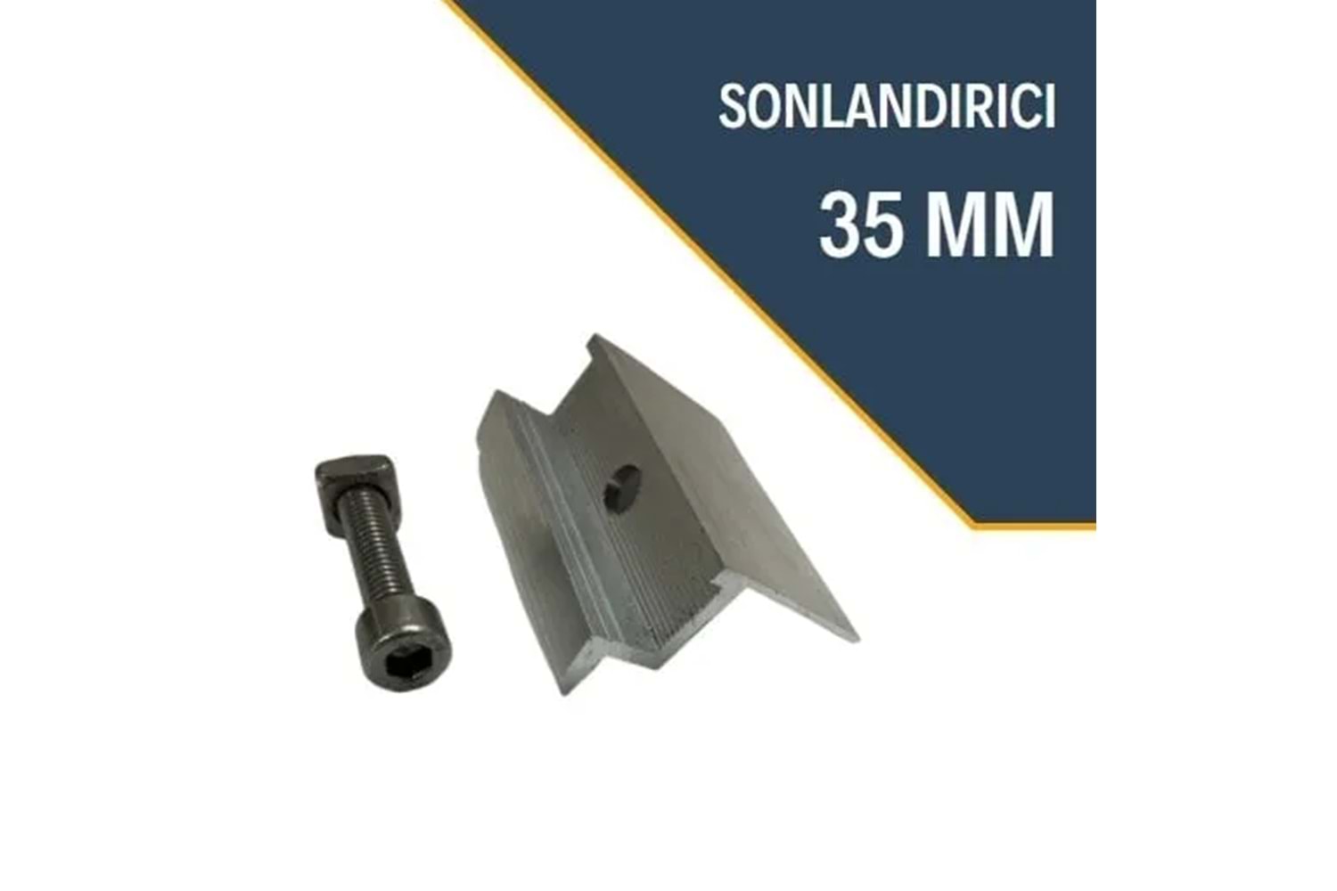 Saminatronik Güneş Paneli Sonlandırıcı Klamp 35mm