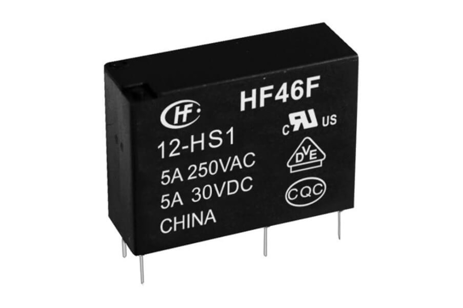 Röle - HONGFA HF46F/5-HS1(335) POWER SLIM 5A 5V 4 Pin