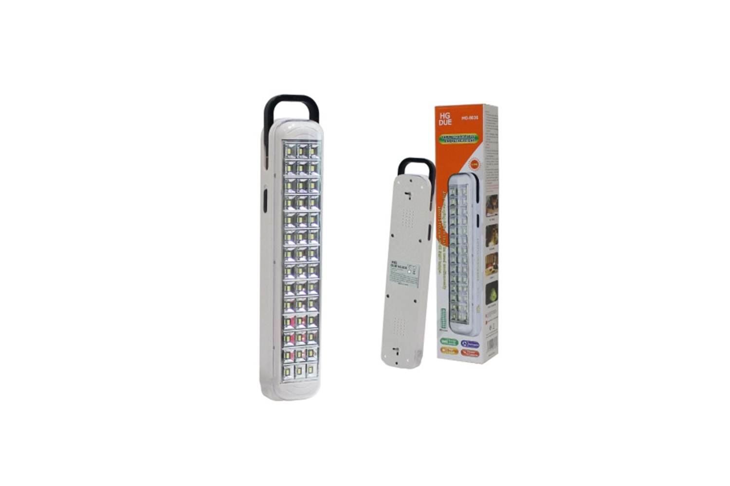 Saminatronik HG-8036 42 Ledli Işıldak - Şarj Edilebilr Acil Durum Lambası