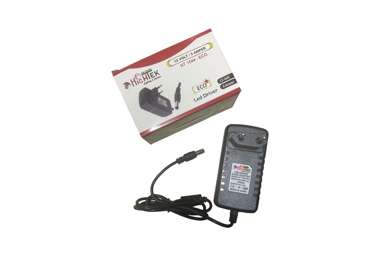 Hightek HT-1544-ECO 12 Volt 5 Amper Adaptör