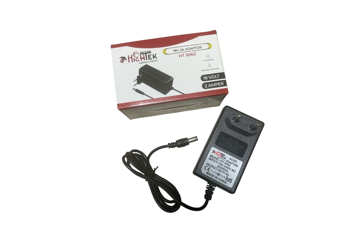 Hightek HT-5062 18 Volt 2 Amper Adaptör