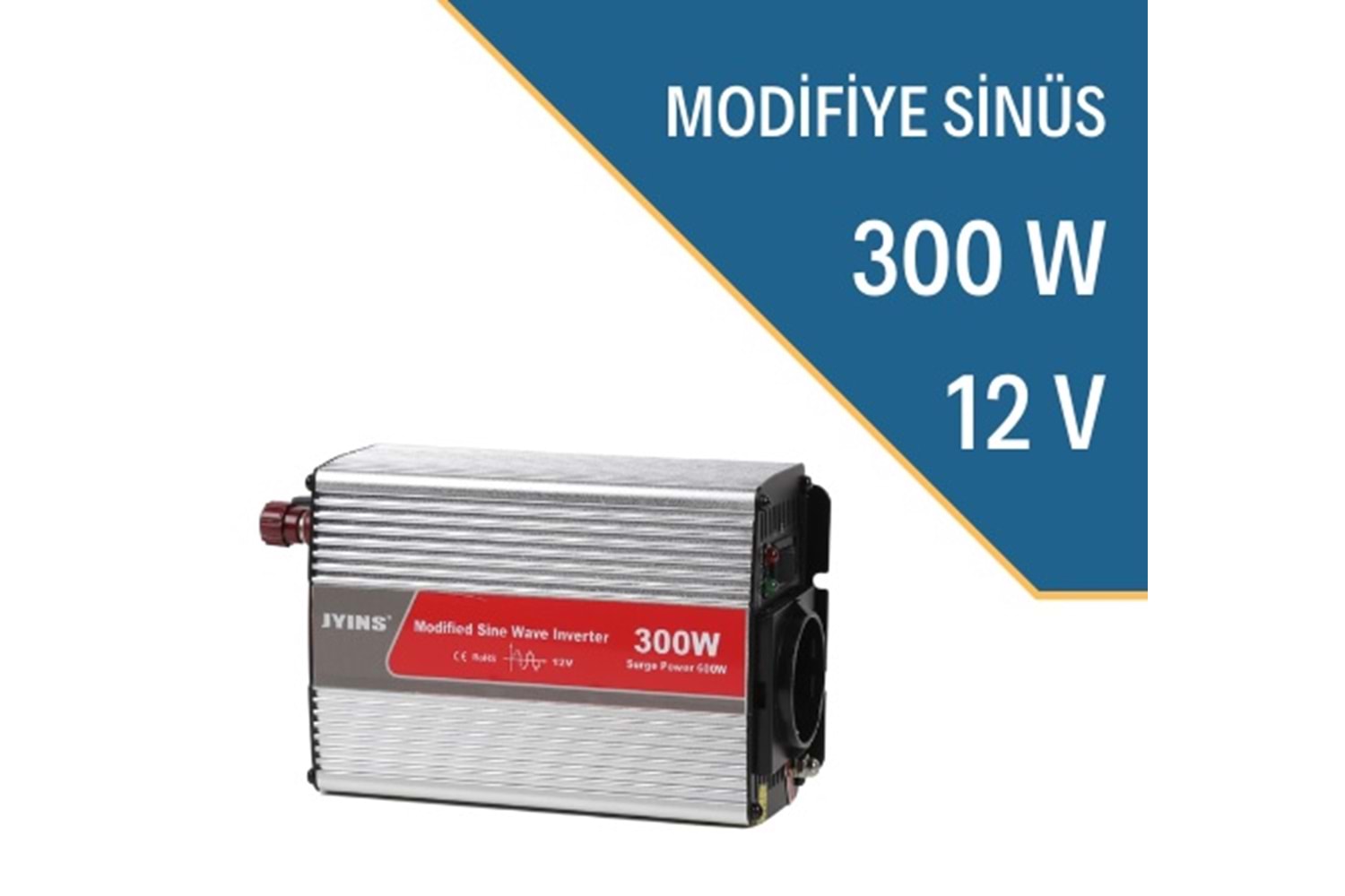 JYM 300W 12V Modifiye Sinüs İnverter (Solar Jeneratör)