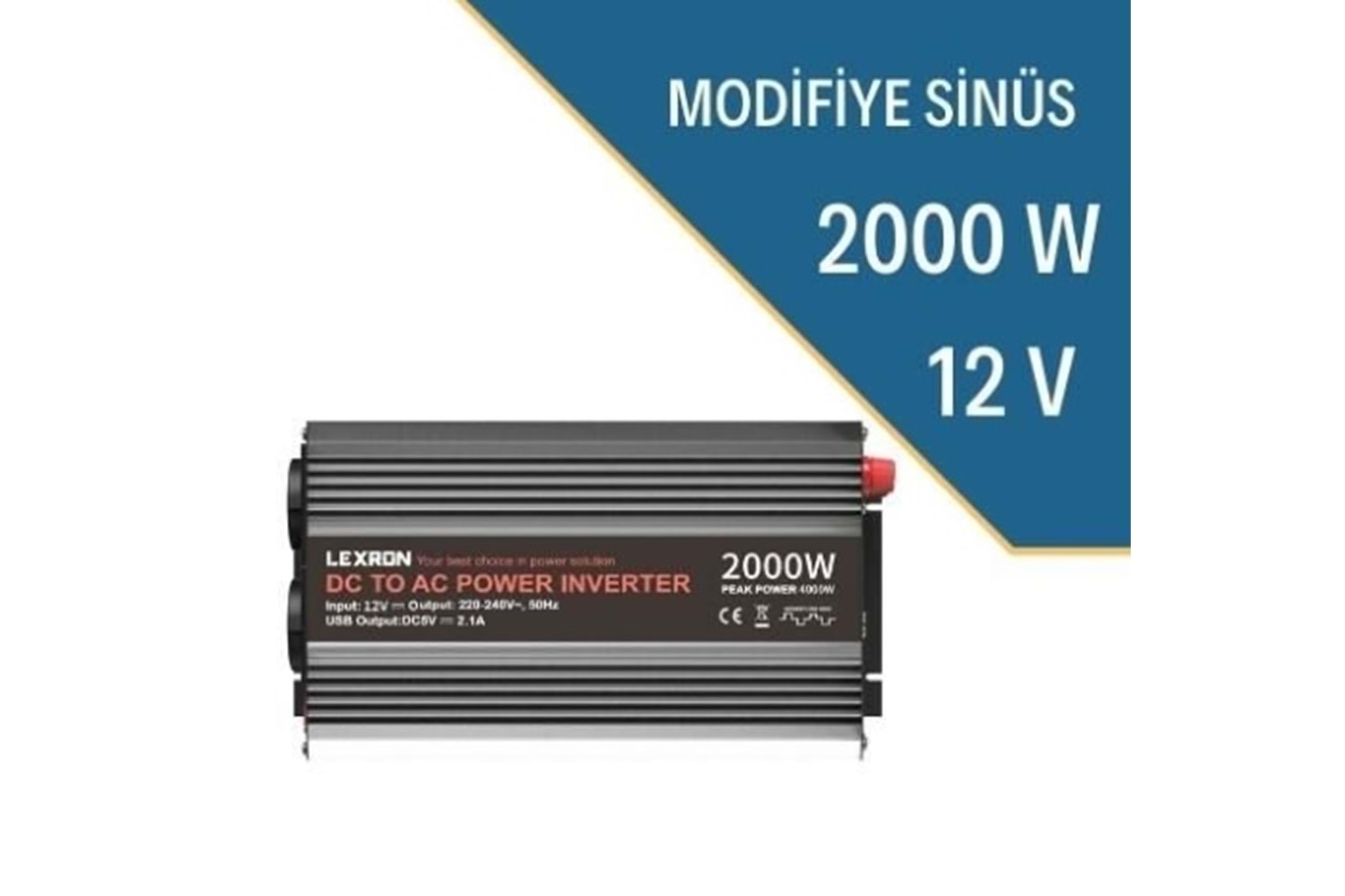 Lexron 2000W 12V Modifiye Sinüs İnverter