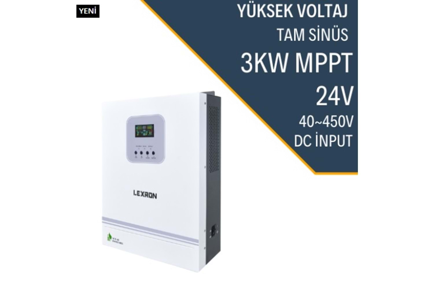 Lexron Smart 3KW 24V MPPT HV. Tam Sinüs Akıllı İnverter
