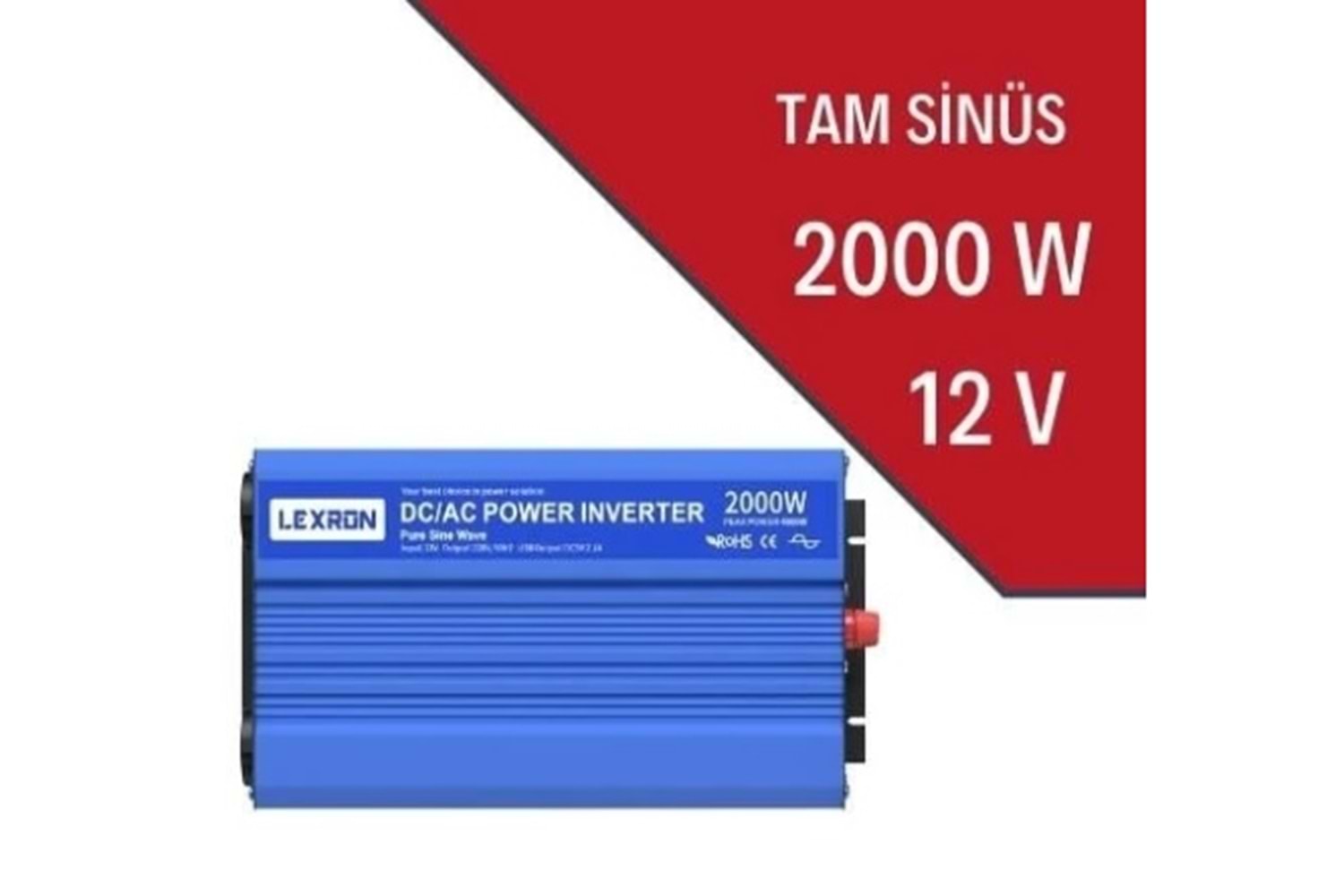 Lexron 2000W 12V Tam Sinüs İnverter (Solar Jeneratör)