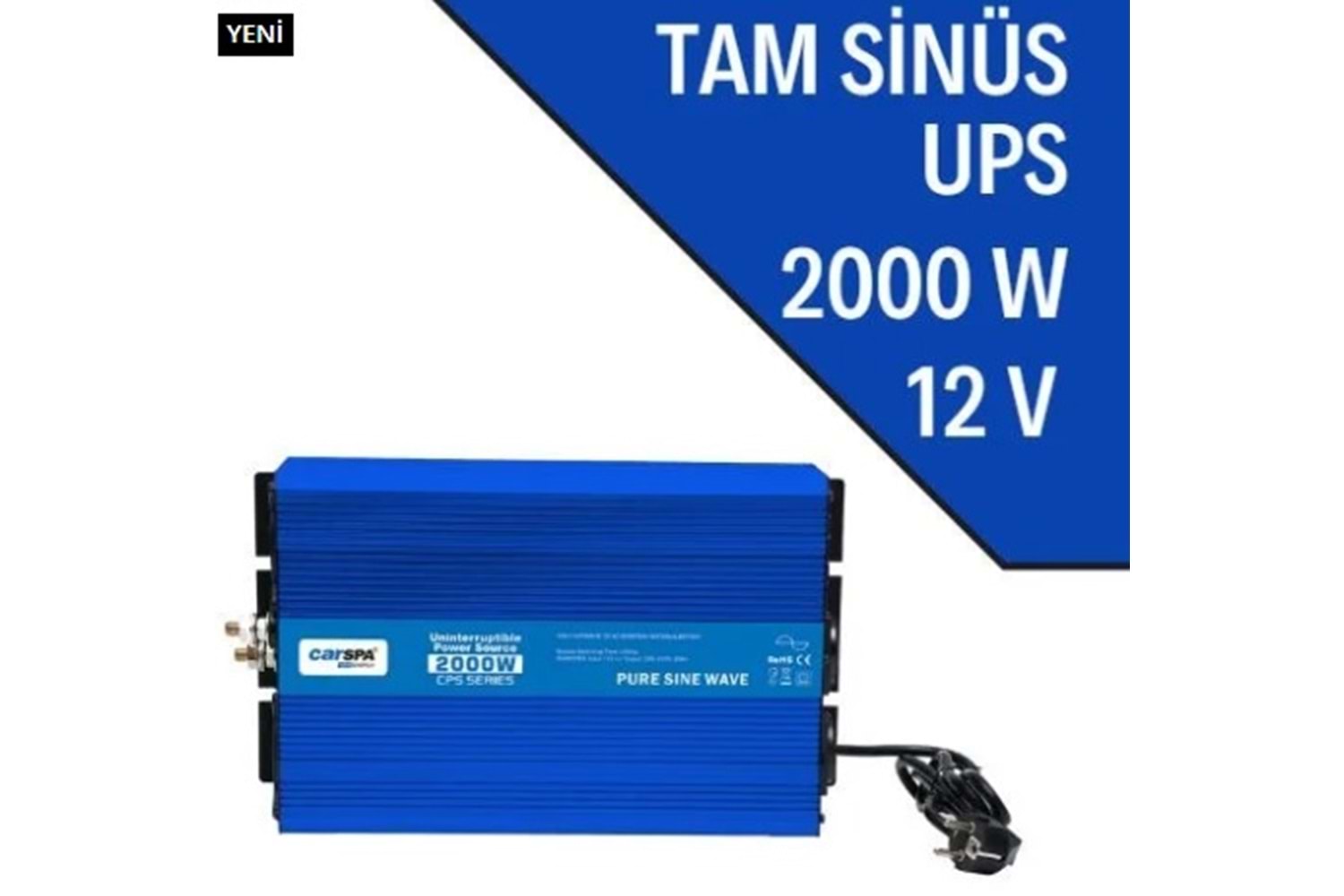 Carspa UPS 2000W 12V Tam Sinüs UPS İnverter