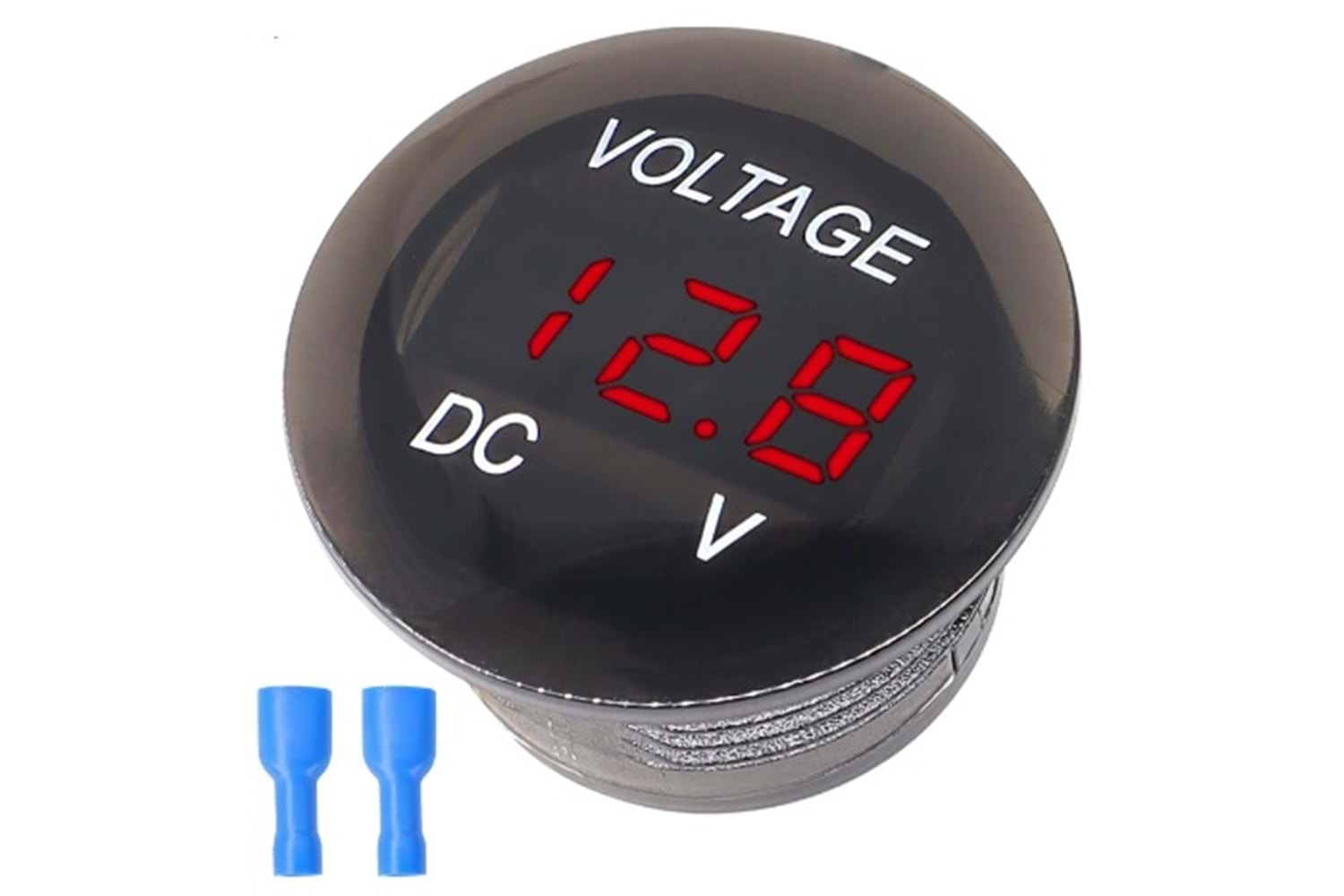 Saminatronik 12-24 VDC Led Digital Ekran Voltmetre Su Geçirmez