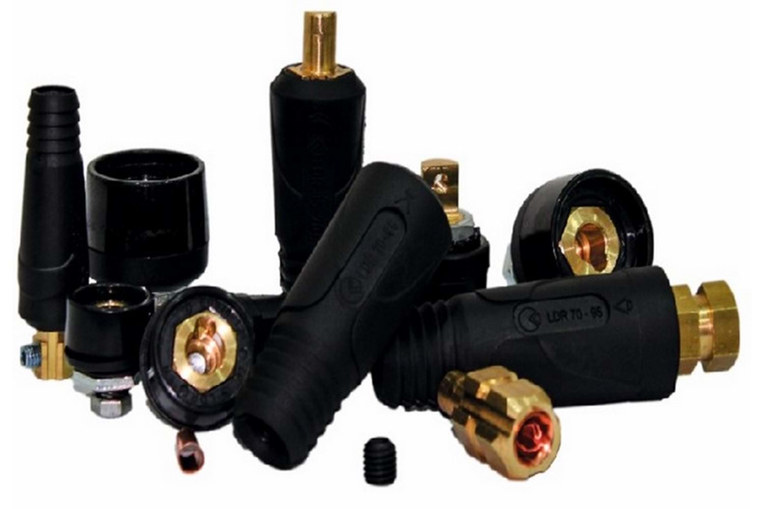 Jack - Kaynak Makinası 10 - 25 mm Dişi Erkek Jack Takım (Dişi PCB Tip)