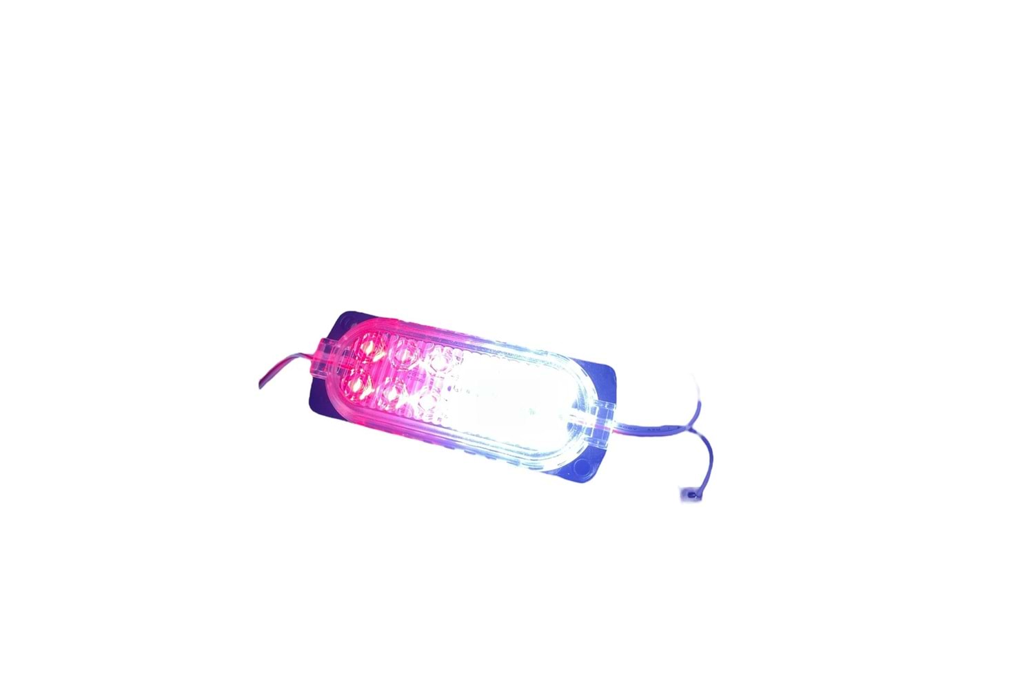 Saminatronik 12V 12 Ledli Çift Renkli Çakar Animasyonlu Modül - KIRMIZI-BEYAZ