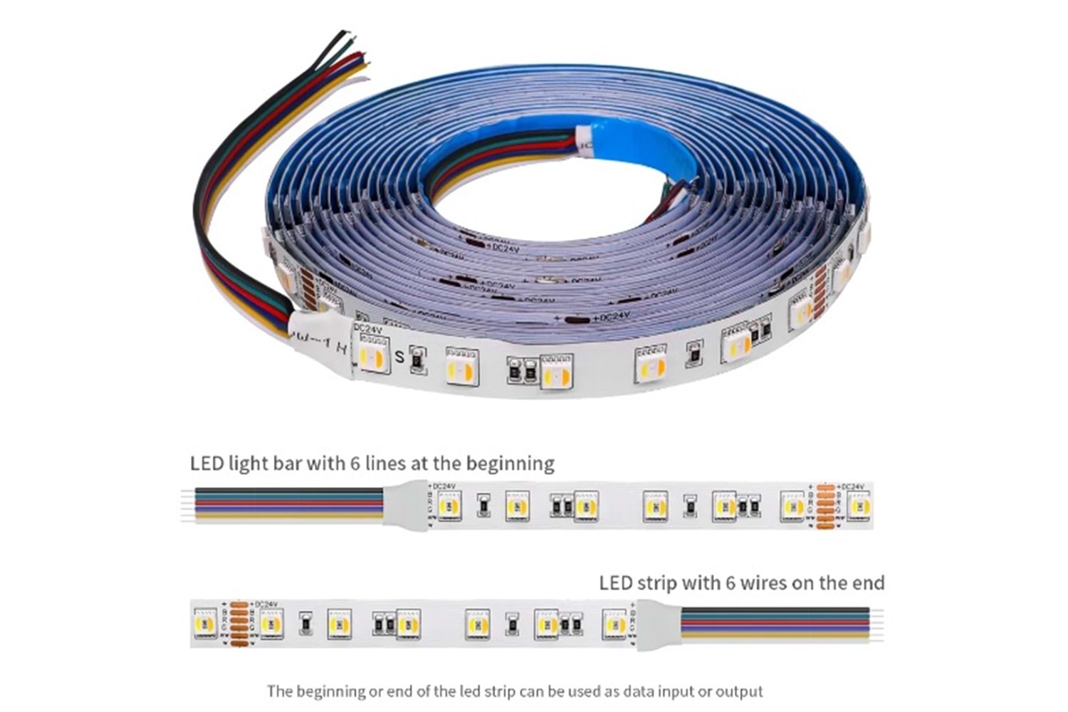 Hightek RGB 5050 60Led/mt Şerit Led 5mt Dış Mekan