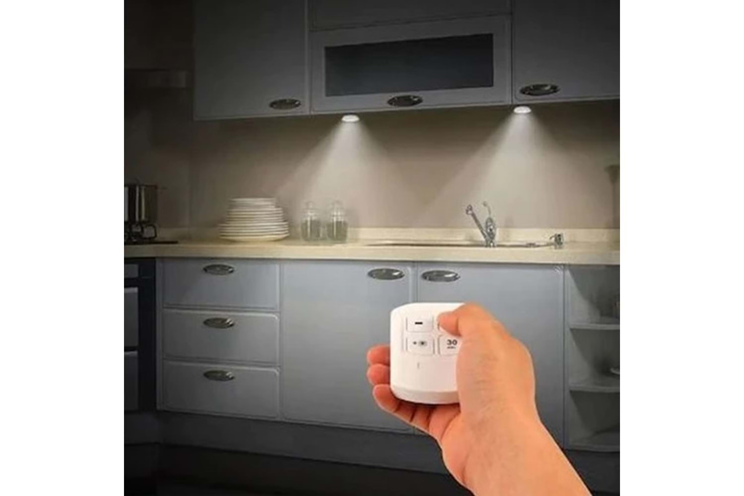 Saminatronik 3x2W Kumandalı Led lamba Seti