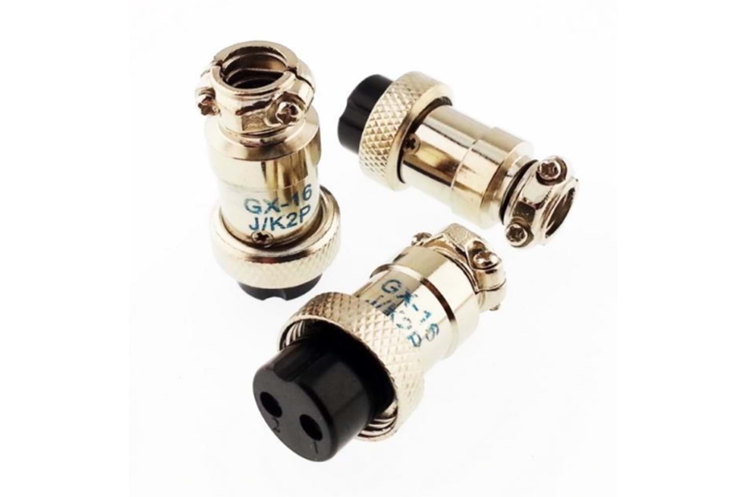 Mike Konnektör 2 Pin Dişi Kablo Tip GX16-2P 16mm