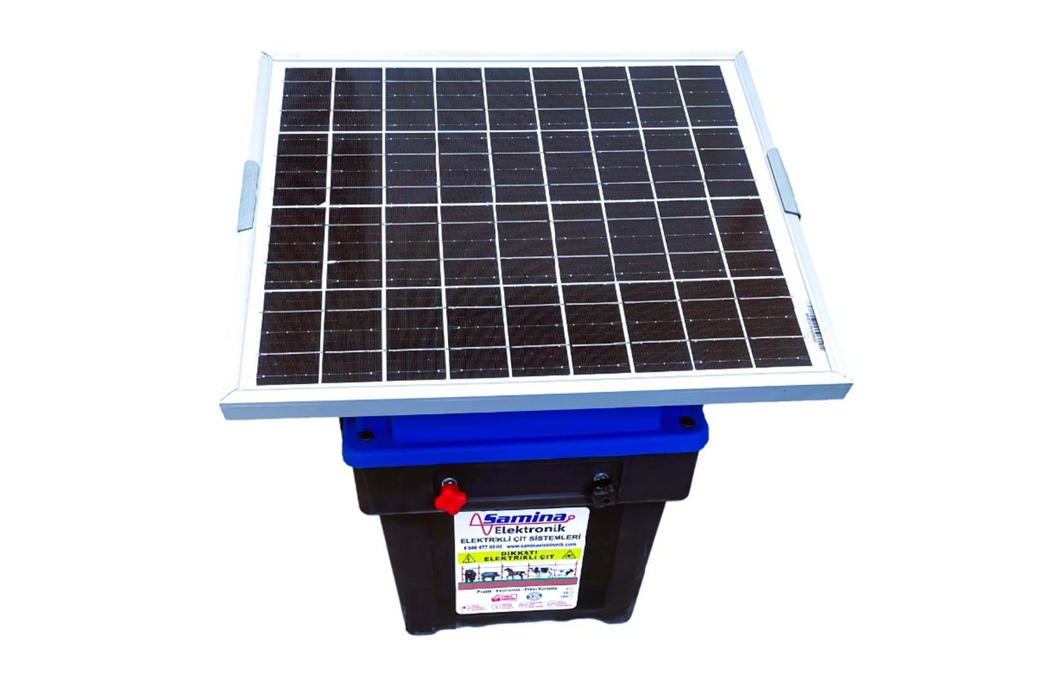 Samina SF6-25P14A2500 Elektrikli Çit Cihazı 25W Panelli 14Ah Jel Akü