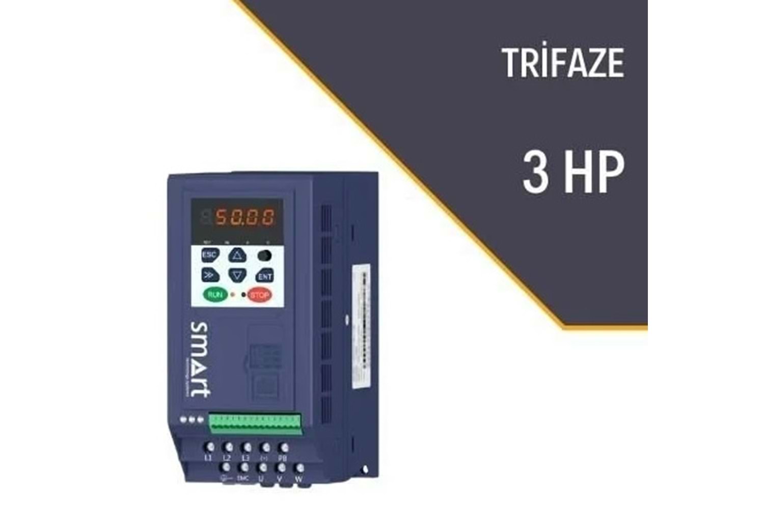 Smart VFD500-40T00220-PV 3HP Solar Pompa İnverter (Trifaze)