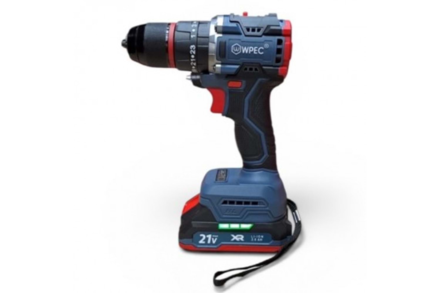 Wpec 21 Volt 2.0AH li-ion kömürsüz darbeli şarjlı matkap