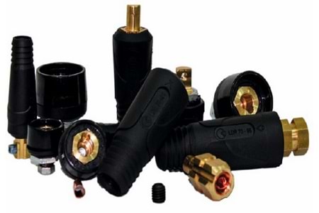 Jack - Kaynak Makinası 10 - 25 mm Dişi Erkek Jack Takım (Dişi PCB Tip)