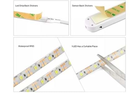 Saminatronik Hareket Sensörlü 1mt Şerit Led