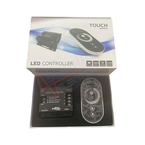 Dokunmatik Touch Kumandalı 12/24VDC 30A Dimmer Led Kontrol