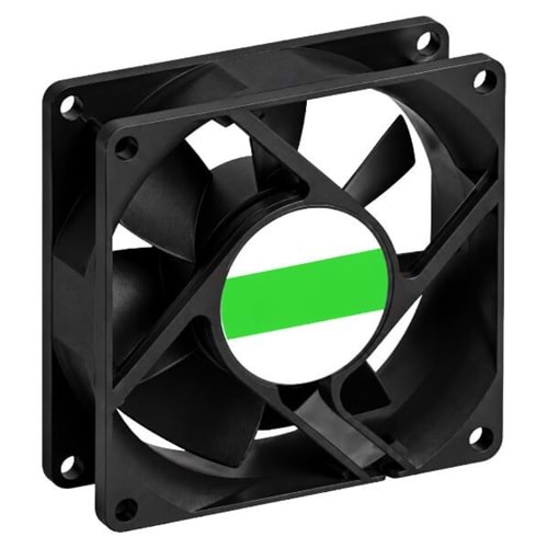 FAN - HENGTAI DA08025B24HA 80x80x25MM 24V 0.15A 3.6W 3500RPM Ball Plastic 2 Pins Wire