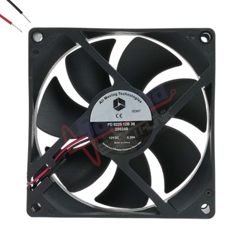 FAN - VENTUS 92x92x25MM 12V 0.30A 3.6W 3600RPM BB