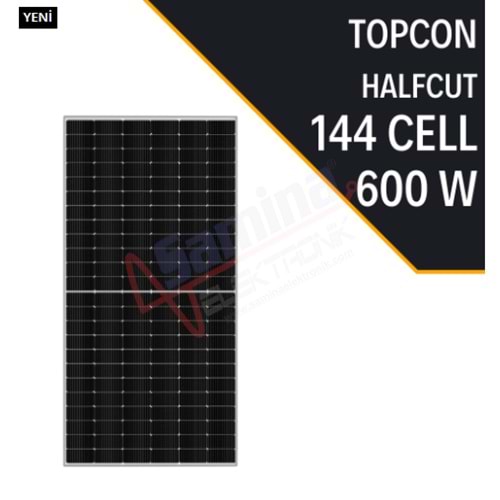 LEXRON TOPCON 600W HALF CUT GÜNEŞ PANELİ