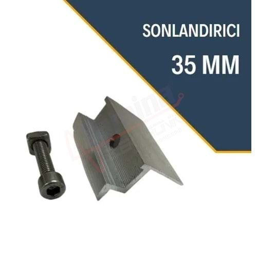 Saminatronik Güneş Paneli Sonlandırıcı Klamp 35mm