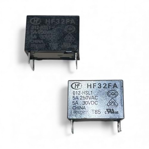 Röle - HONGFA HF32FA 012-HSL1 5A 12VDC 4 Pin Kombi Rölesi