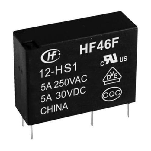 Röle - HONGFA HF46F/5-HS1(335) POWER SLIM 5A 5V 4 Pin