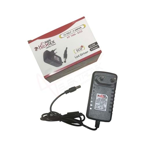 Hightek HT-1544-ECO 12 Volt 5 Amper Adaptör
