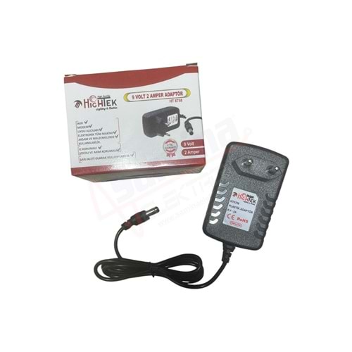 Hightek HT-6758 9 Volt 2 Amper Adaptör