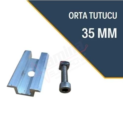 Saminatronik Güneş Paneli Orta Tutucu Klamp 35mm