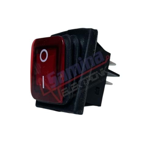 SW-IC-104W-S-30A 4P Körüklü Geniş Işıklı Anahtar 30X22mm