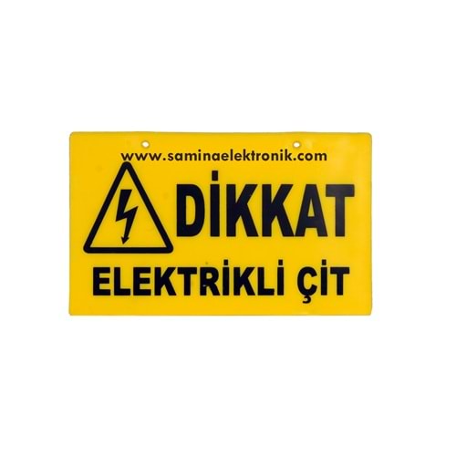 Samina CAP-6-Levha Elektrikli Çit Uyarı Levhası