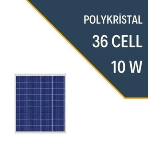 Lexron 10W Polykristal Güneş Paneli