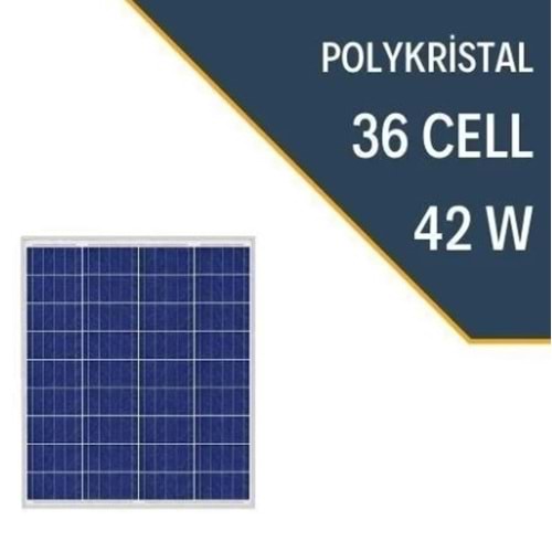 Lexron 42W Polykristal Güneş Paneli
