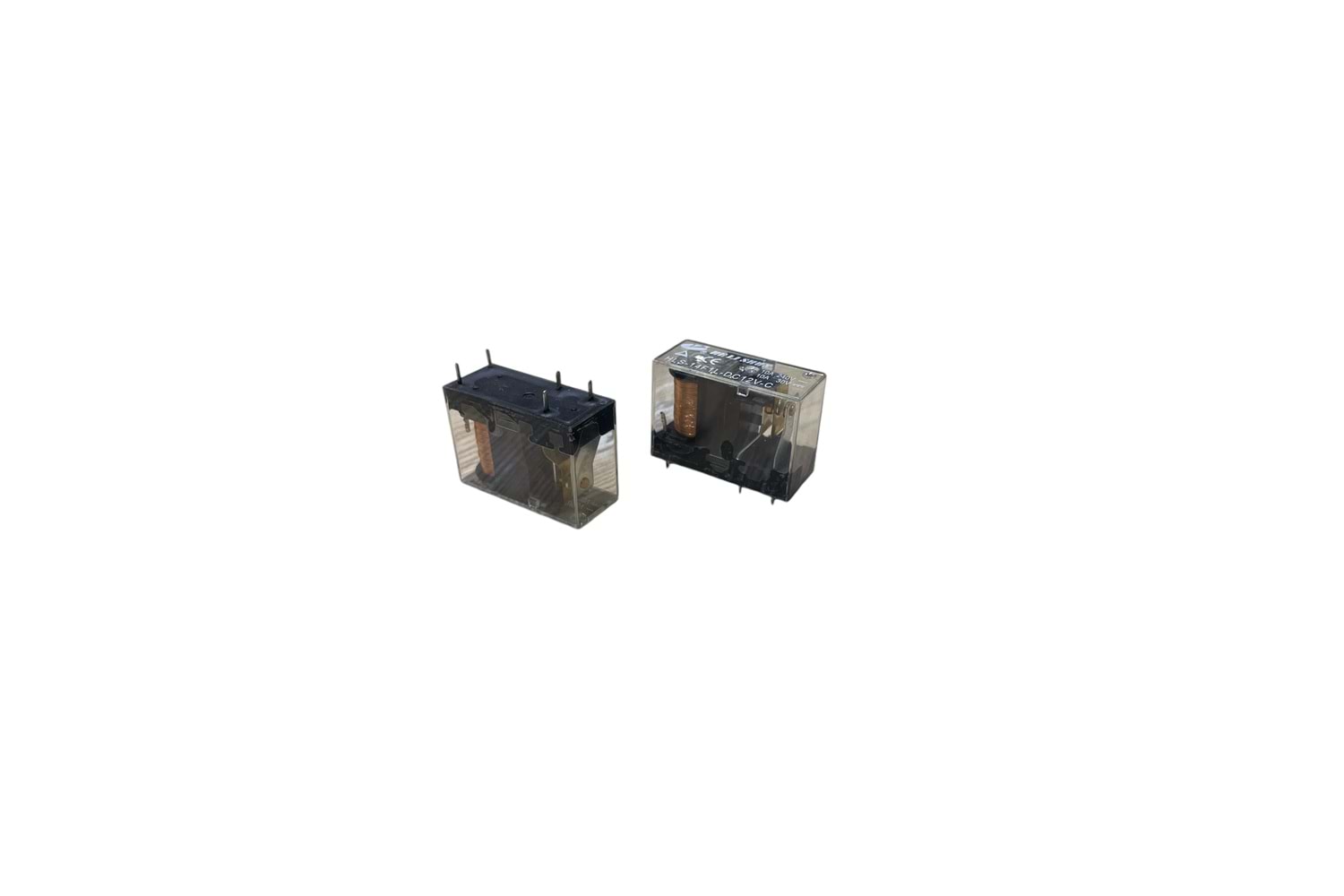 Röle - HELISHUN HLS-14F1L-DC12V-C 12V 10A Tek Kontak Röle