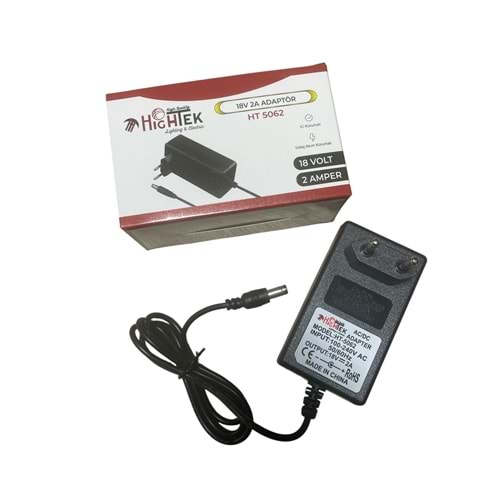 Hightek HT-5062 18 Volt 2 Amper Adaptör