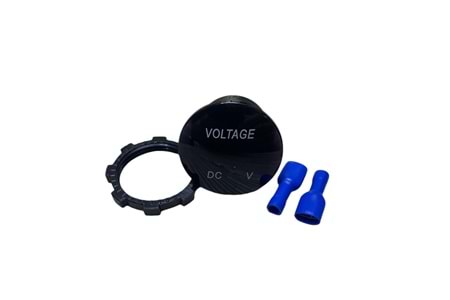 Saminatronik 12-24 VDC Led Digital Ekran Voltmetre Su Geçirmez