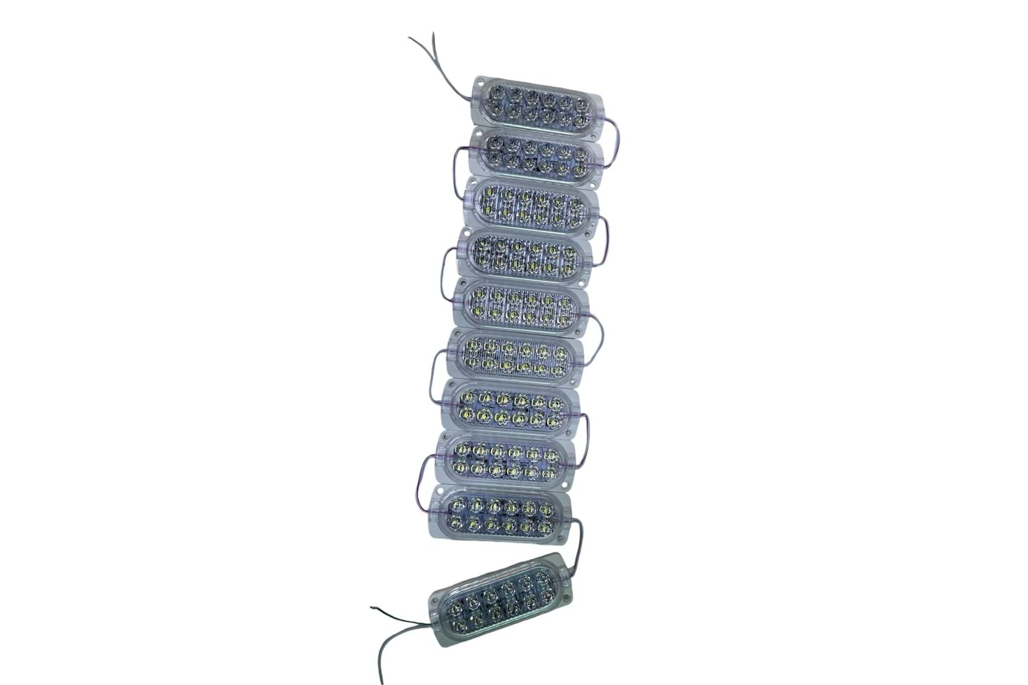 Saminatronik 12V 12 Ledli Çakar Animasyonlu Modül - BEYAZ
